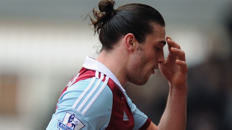 Andy Carroll: Saw red during West Ham's 2-0 win over Swansea