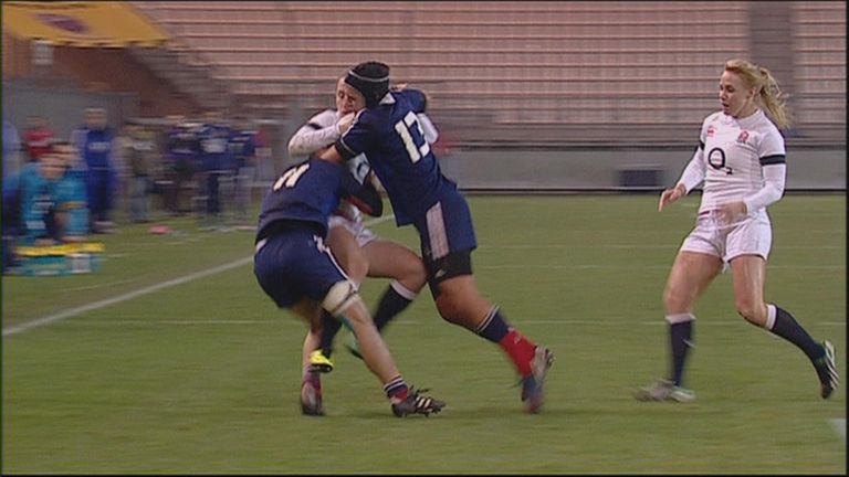 France women ran out 18-6 winners in their Six Nations clash against England