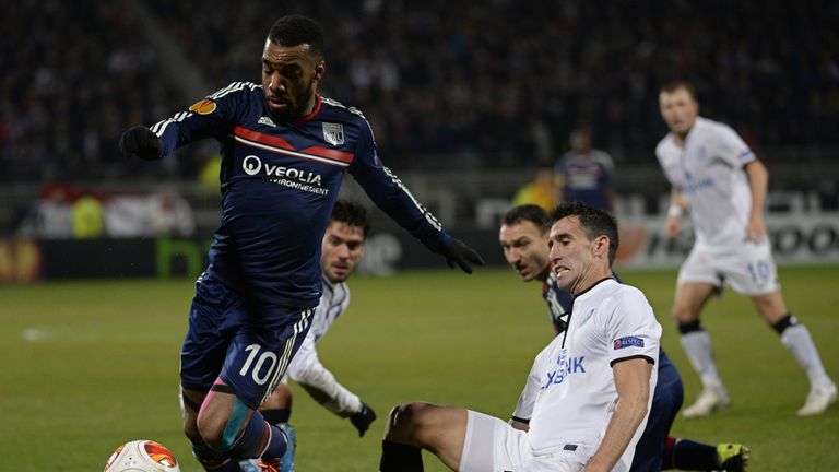 Alexandre Lacazette (left): Hit the winner