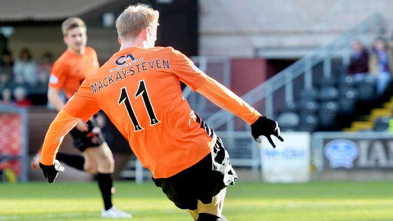Gary Mackay-Steven: Gives Dundee United the lead against Kilmarnock