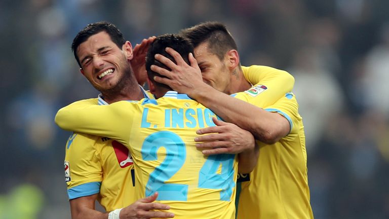 Napoli celebrate during their victory