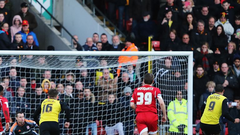Troy Deeney: Slotted home the penalty