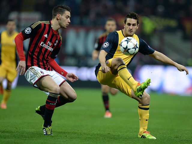 Mattia De Sciglio keeps track of Koke