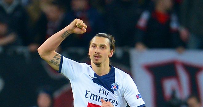 Zlatan Ibrahimovic: Netted a double to ensure an easy win over Bayer Leverkusen