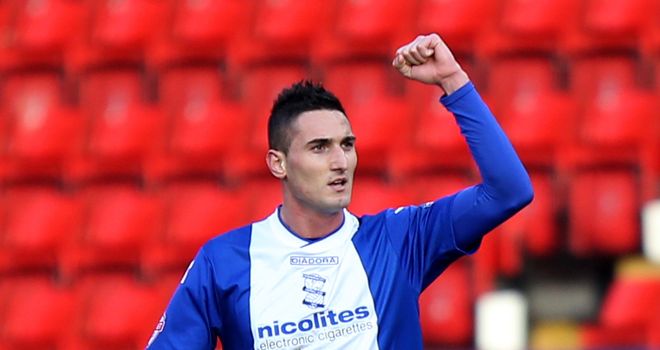 Federico Macheda: Bagged a brace for Birmingham