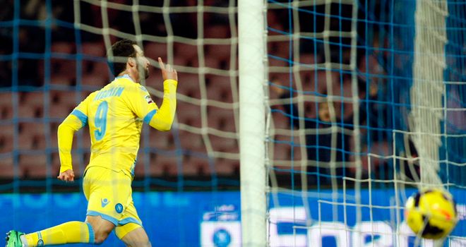 Gonzalo Higuain: Sent Napoli into the lead