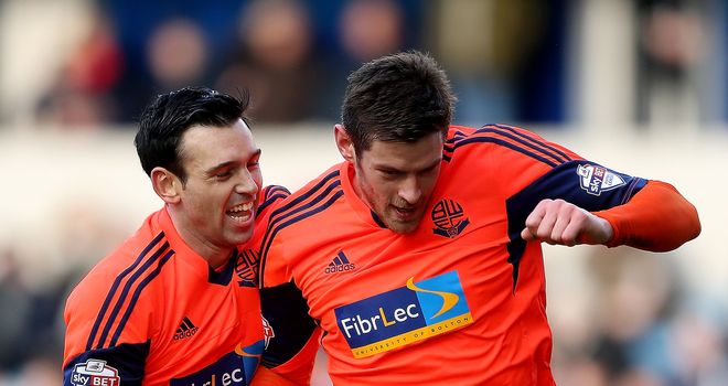 Lukas Jutiewicz (r): Opened scoring for Bolton