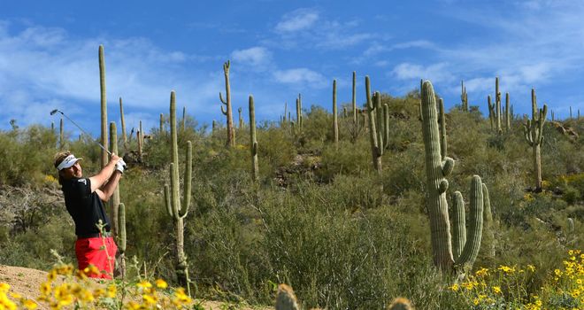 Victor Dubuisson on one of his many sorties off the beaten track in Arizona