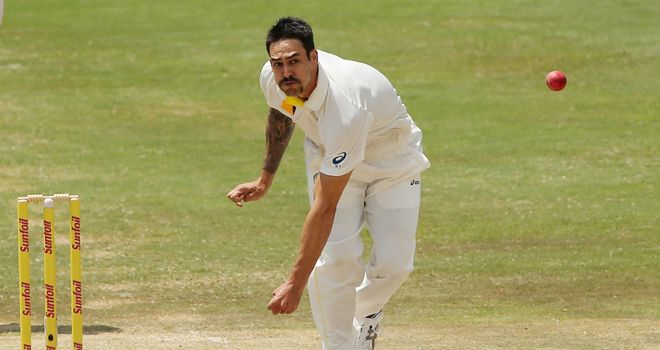 Mitchell Johnson: Australia seamer lets it fly at Centurion