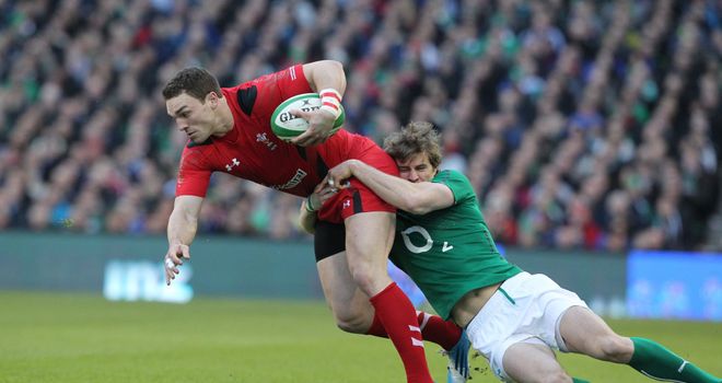 George North in action in Wales' Six Nations defeat to Ireland