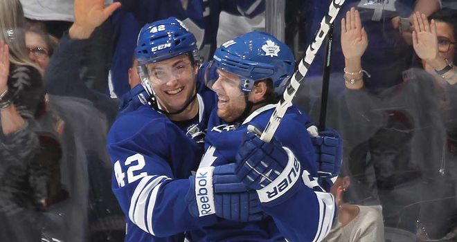 Tyler Bozak and Phil Kessel: Toronto Maple Leafs duo celebrate