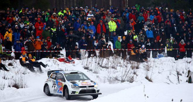 Jari-Matti Latvala: Raced into the overall lead on day two of the WRC Sweden