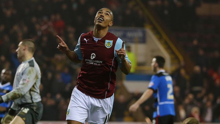 Junior Stanislas celebrates Burnley's second