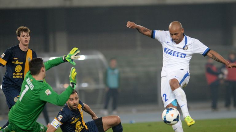 Cicero Moreira Jonathan scores for Inter Milan