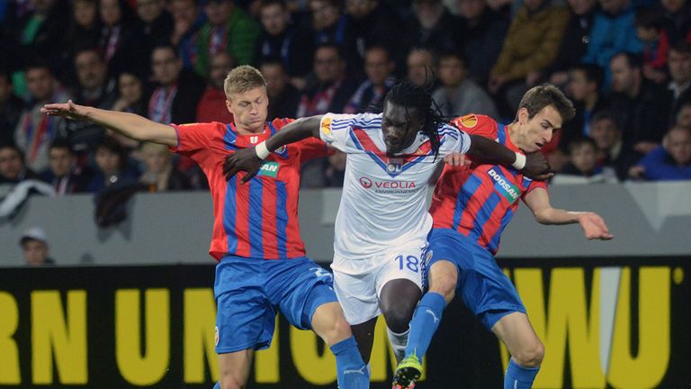 Bafetimbi Gomis: Scored Lyon's only goal of the evening
