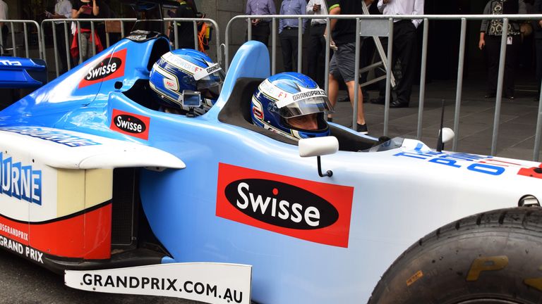 Australian GP two seater lapped the circuit each morning