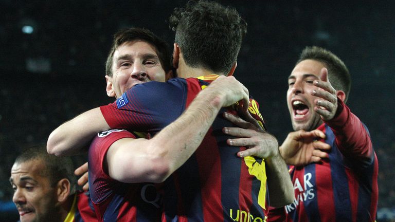 Lionel Messi: Happy with Barca's display against Manchester City