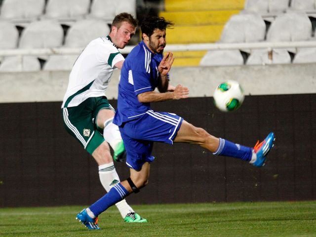 Chris Brunt in action for Northern Ireland
