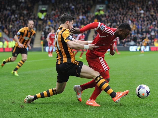 Shane Long tackles Stephane Sessegnon
