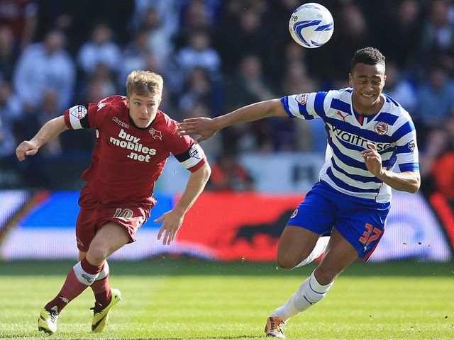 Jamie Ward and Jordan Obita battle for the ball
