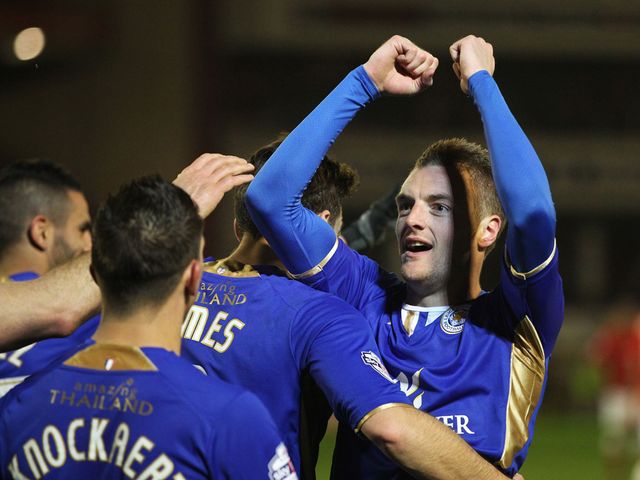 Jamie Vardy netted for the Foxes