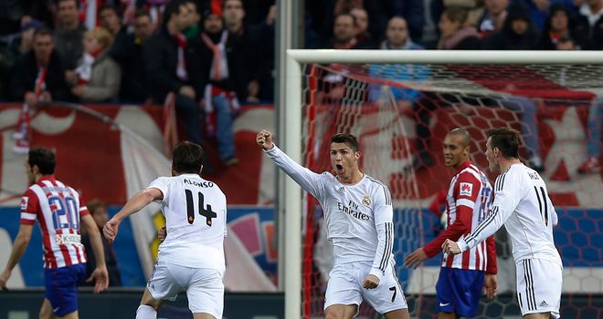 Cristiano Ronaldo celebrates his equaliser