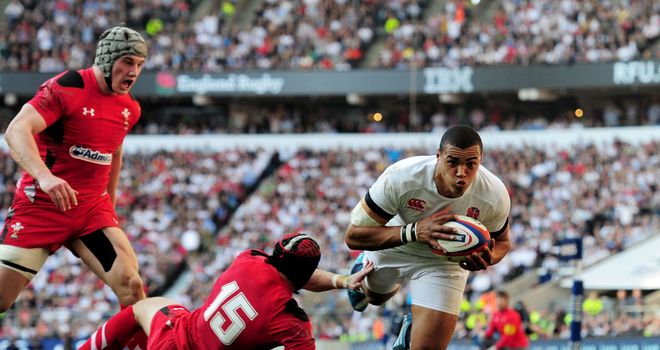 Luther Burrell scores England's second try