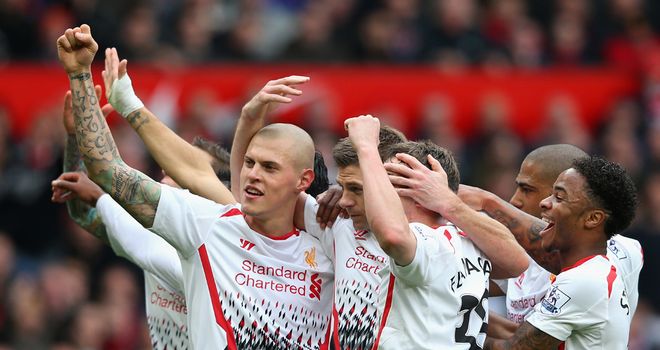 Liverpool celebrate a dominant win against Manchester United