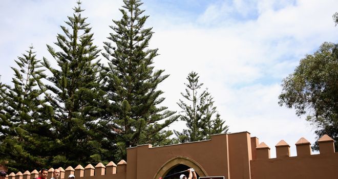 The distinctive Palace walls