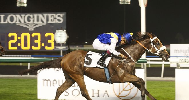 Sanshaawes: Runs in the feature (pic courtesy Dubai Racing Club / Andrew Watkins)