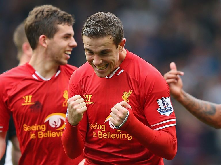 Jordan Henderson: Enjoying sitting top of the league