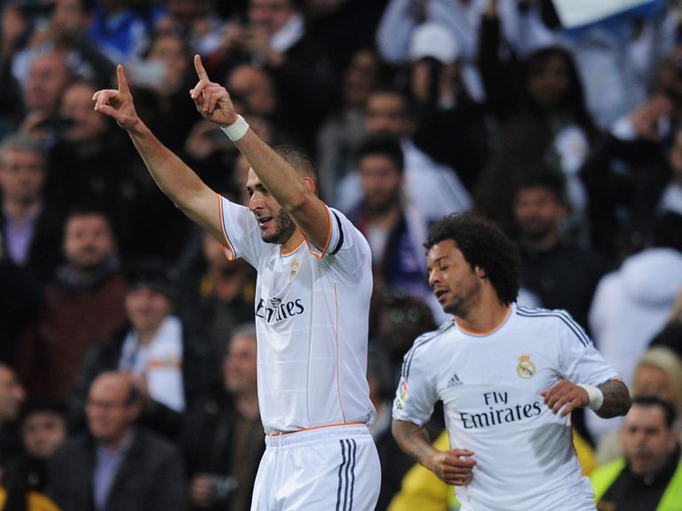 Karim Benzema: Found the net twice in Sunday's 3-2 defeat