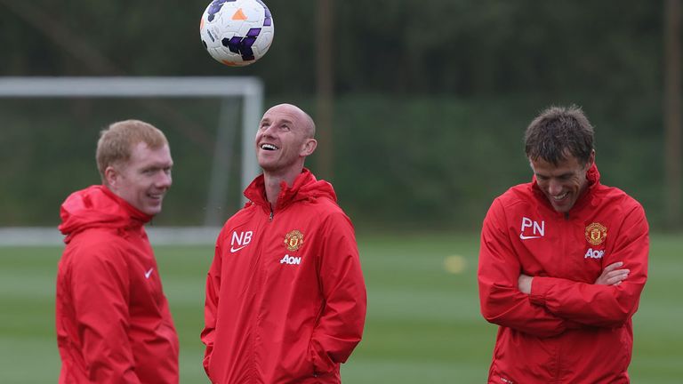 Nicky Butt (centre) and Phil Neville (right) set to learn fate