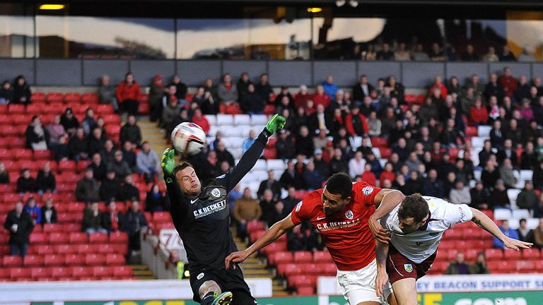 Ashley Barnes: Headed the winner for Burnley