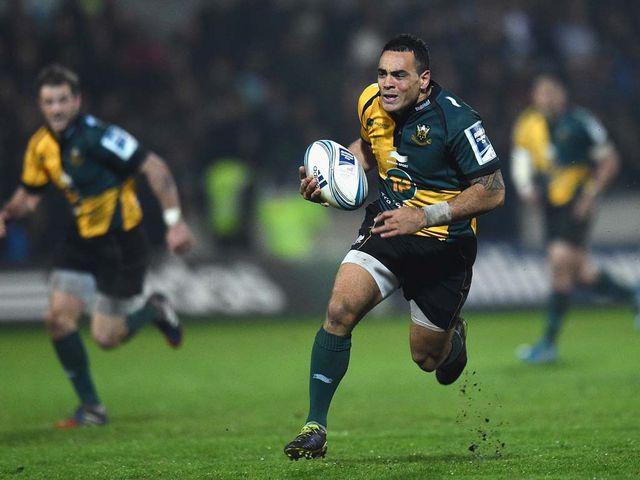 Kahn Fotuali'i scores Northampton's second try