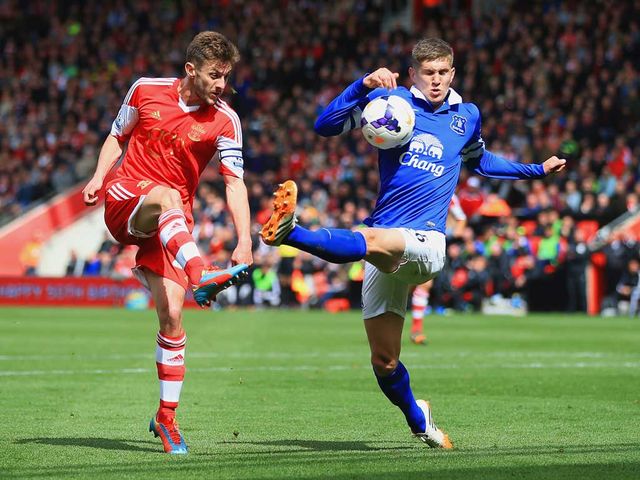 Adam Lallana in action at St Mary's Stadium