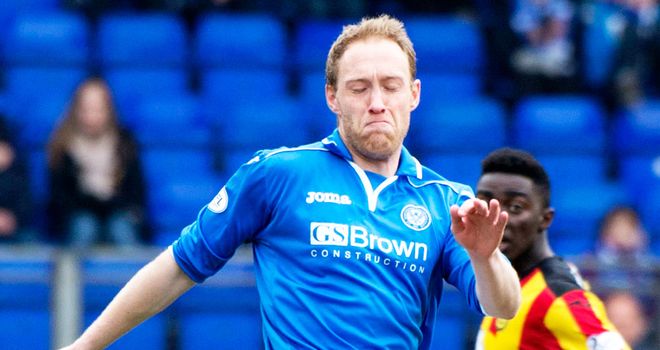 Steven Anderson: Back in training with St Johnstone