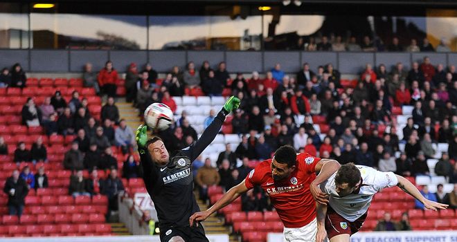 Ashley Barnes: Headed the winner for Burnley