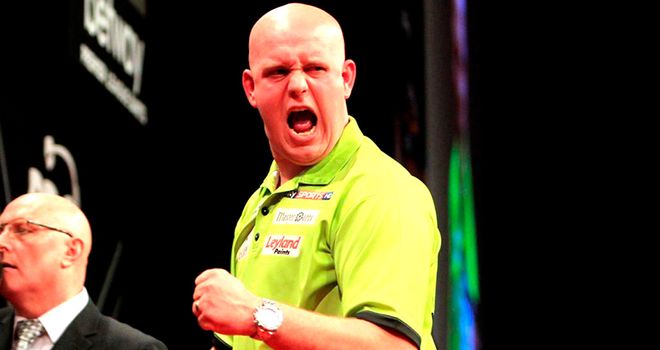 Michael van Gerwen: Was given a scare by James Wade but came through to win