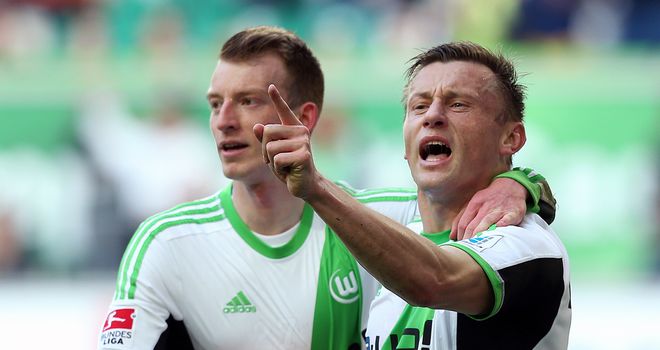 Ivica Olic helped set Wolfsburg on their way to victory