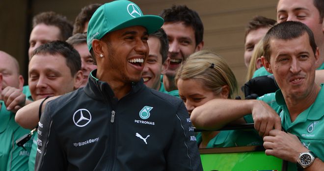Lewis Hamilton: Aiming to become the 13th driver to win four in a row