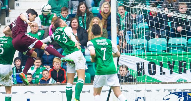 Callum Paterson: Scores his second goal for Hearts at Easter Road