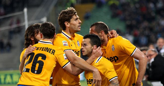 Celebrations for Juventus on Monday night