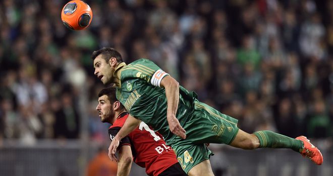 Loic Perrin makes a spectacular clearance