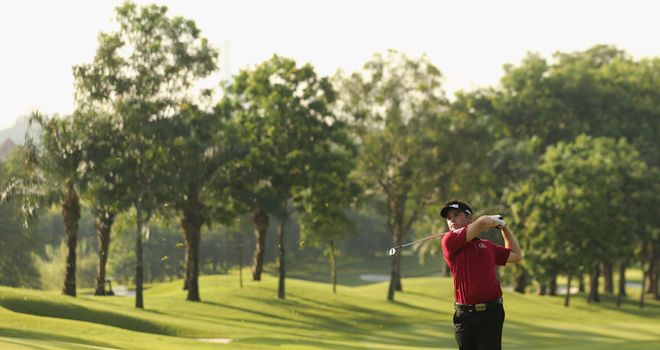 Louis Oosthuizen in a practice round on Tuesday