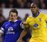Leighton Baines (left): Defender was unable to prevent Everton losing 3-2 against Palace