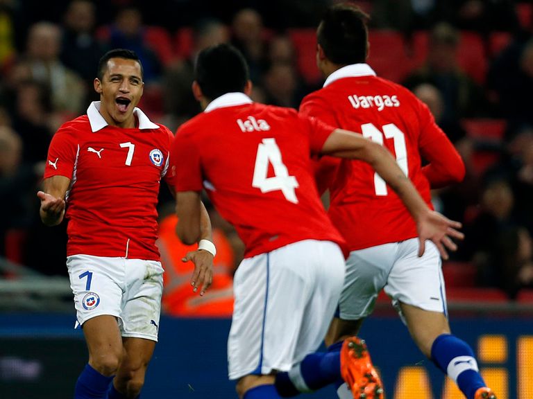 Alexis Sanchez is part of a dangerous Chile attack
