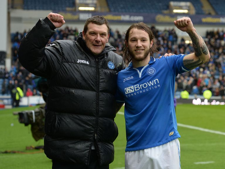 May: Loves it at St Johnstone