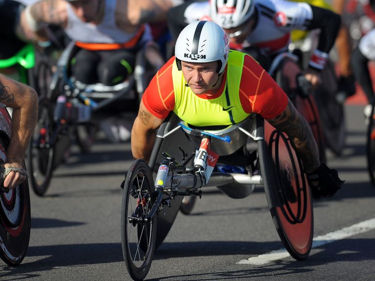 David Weir: Finished second at the London Marathon