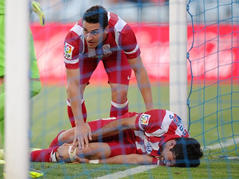 Diego Costa: Fine despite a nasty collision with the post